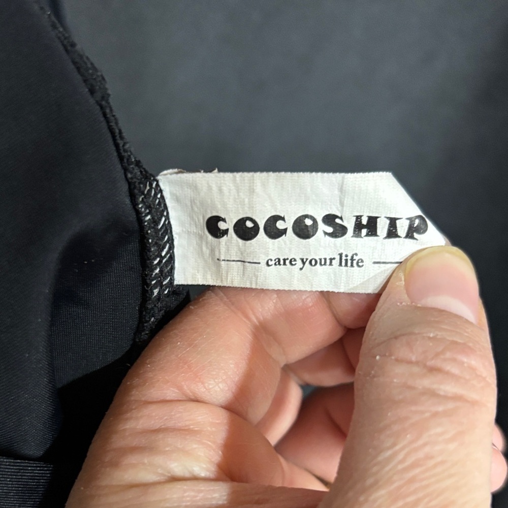 COCOSHIP Black One Piece Swimsuit - Picture 6 of 6